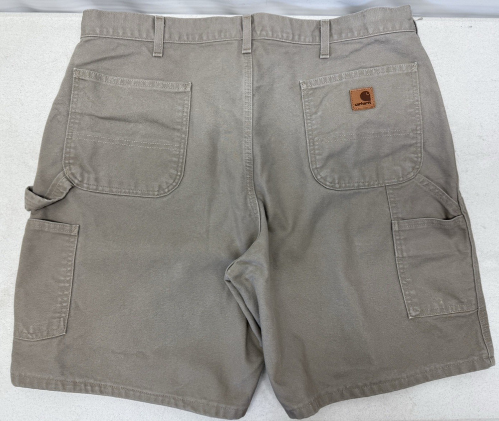 CARHARTT B25 DES Men's 40 Original Fit Sand Duck Canvas Carpenter Work Shorts
